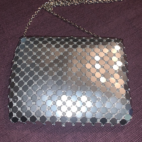 Beautiful Sparkly Silver Rhinestone Clutch Purse Shoulder Bag NWOT - Picture 9 of 10